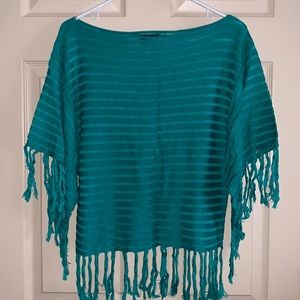 Dots fringed sweater